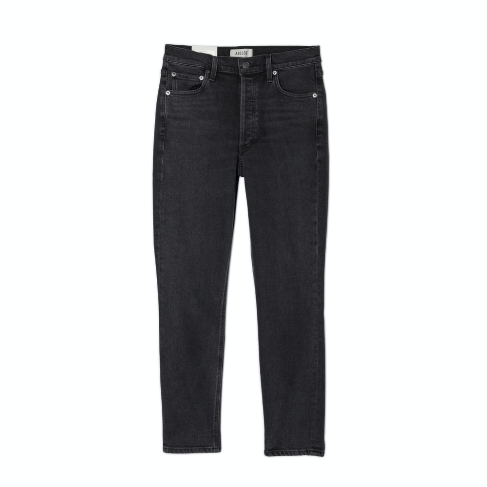 AGOLDE High Rise Women's Jeans in Washed Black